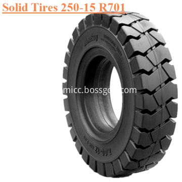 Industrial Forklift Vehicles Solid Tire 250-15 R701